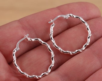 ☆TATIANA☆ Silver 925 volume rope hoop earrings EC3101 MUSINSA | TATIANA (Silver 925) Volume rope hoop earrings EC3101