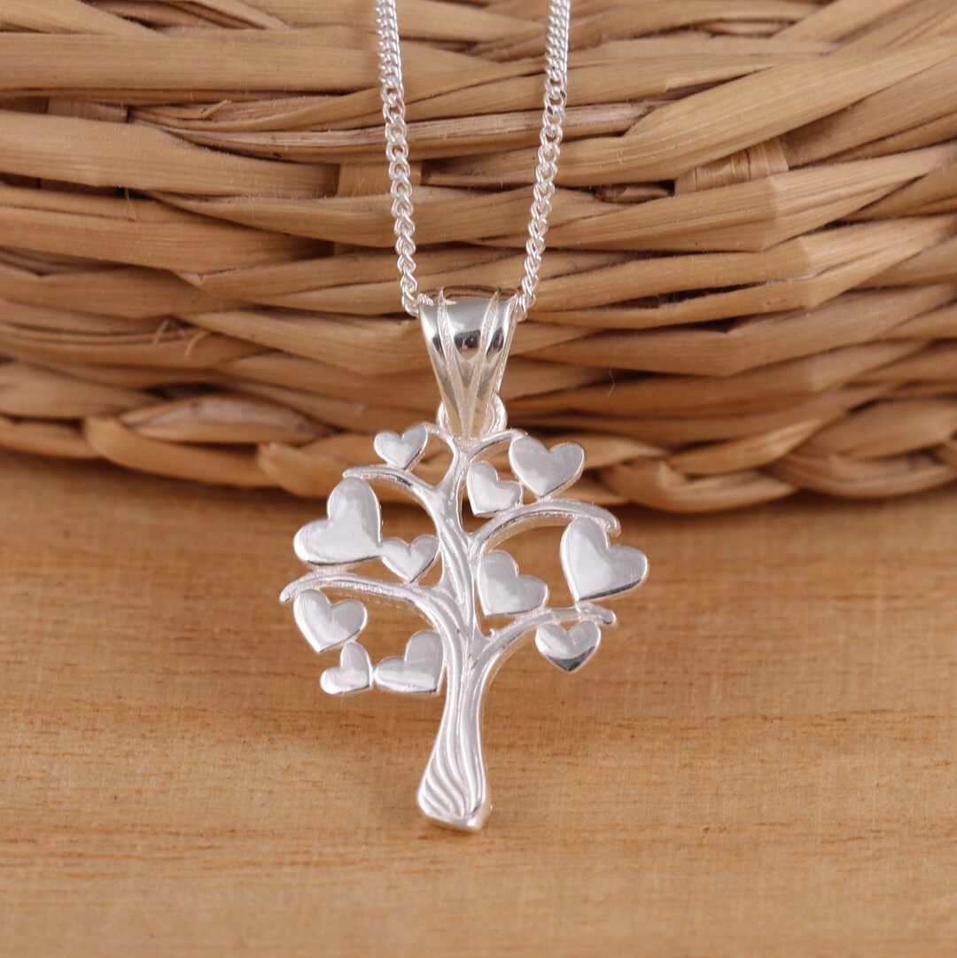 925 Sterling Silver Tree of Life Pendant Necklace Various Length Gift ...