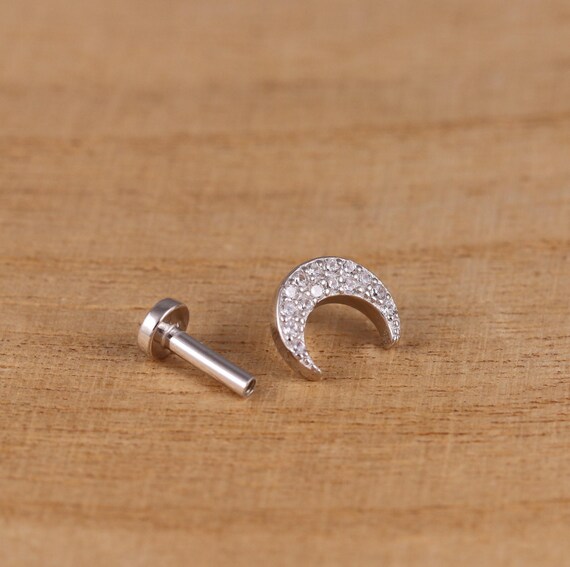 Orecchini a leva da donna in argento sterling bicolore con volpe e luna con nodo celtico