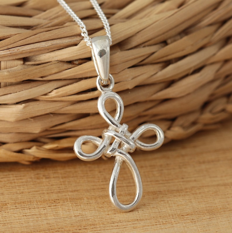 925 Sterling Silver Celtic Knot Cross Pendant Necklace – Gift Boxed - Etsy
