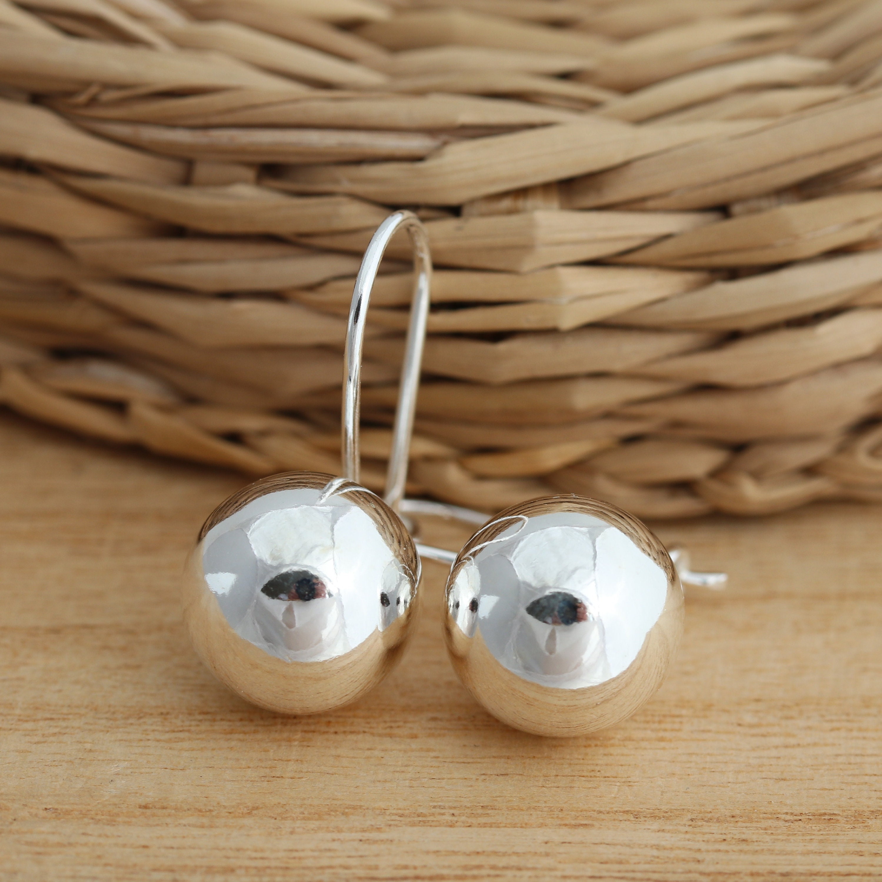 1 Coppia Di Orecchini A Goccia Retrò In Argento Sterling 925 Cat 6577