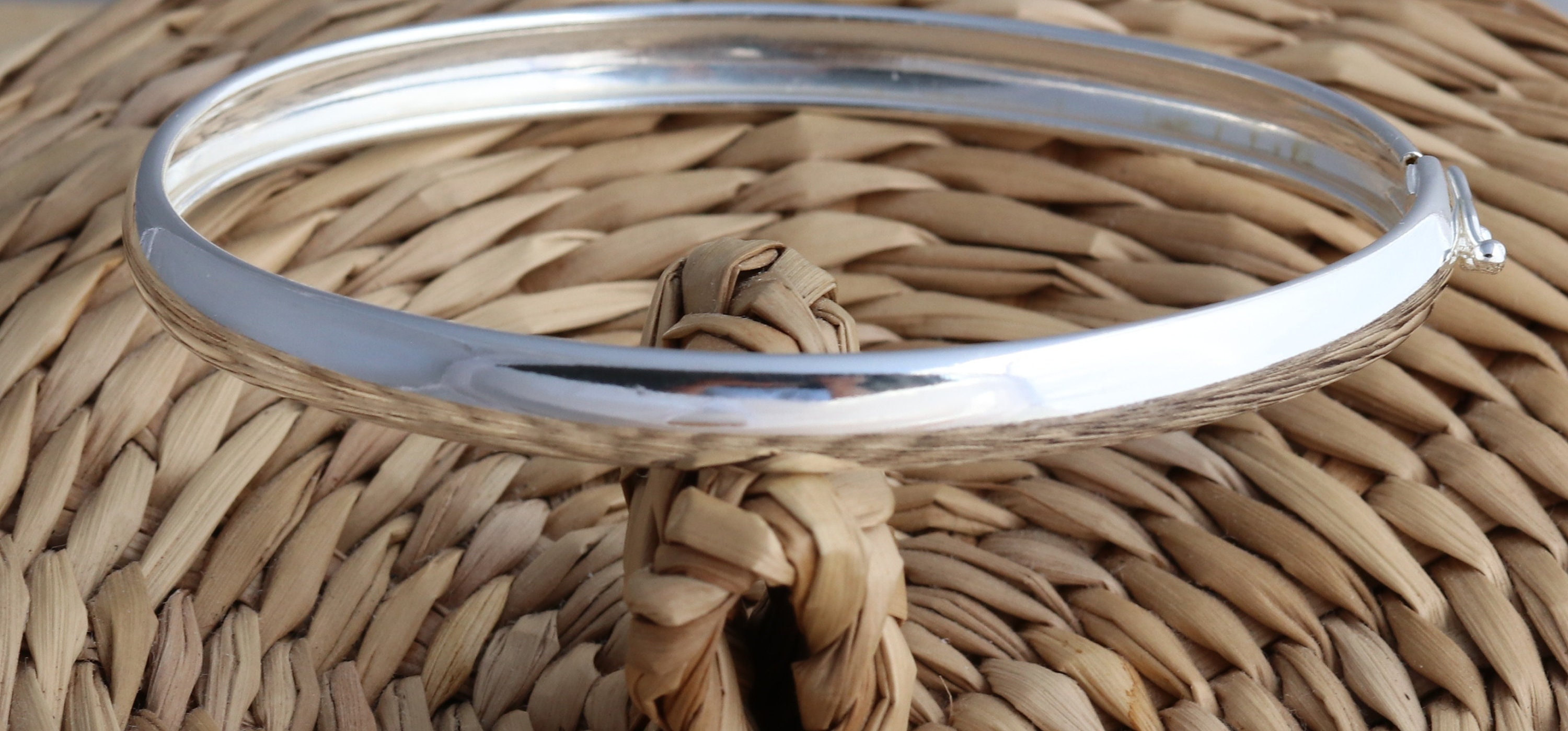 Bracciale Placcato Argento Sterling, Ovale Grande Centrale Con Chiusura A Fibbia | Italia - Foto 10