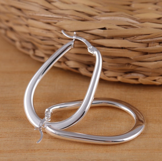 Orecchini Argento 925 Sterling Huggie Orecchini Huggie Hoop Argento Sterling 925 Con Stampo Zampa E Pietra Blu - Nuovi Senza Etichette Orecchini Con Pietra Preziosa Blu - Foto 9