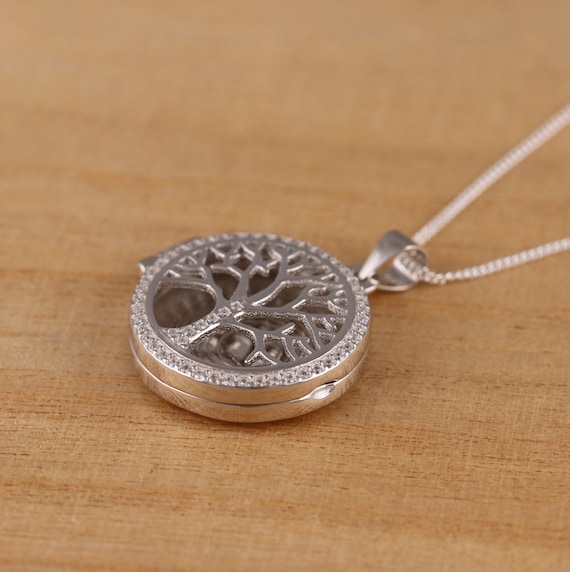 Collana Albero Della Vita In Argento 925: Ciondolo Femminile, Vero Argento Sterling, Fatto A Mano