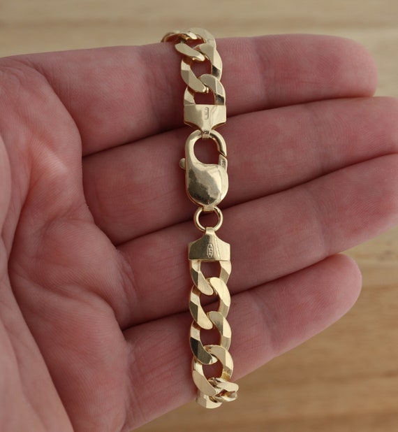 Bracelet Argile 925 Argent Poinçonné – Chaîne Forçat Réglable 18,5cm, Zirconiums Blancs
