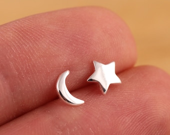 2024AW 最新 シルバー 完売品 SINGLE TIN MOON STUD