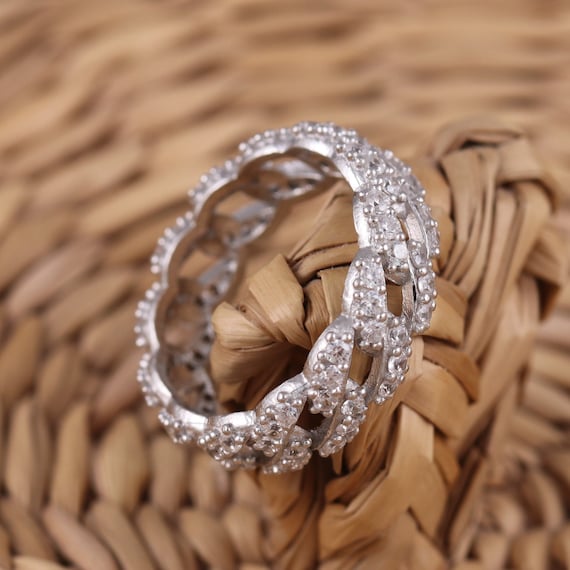 Bague Argent Massif Style Gourmette – Taille 51 (occasion)