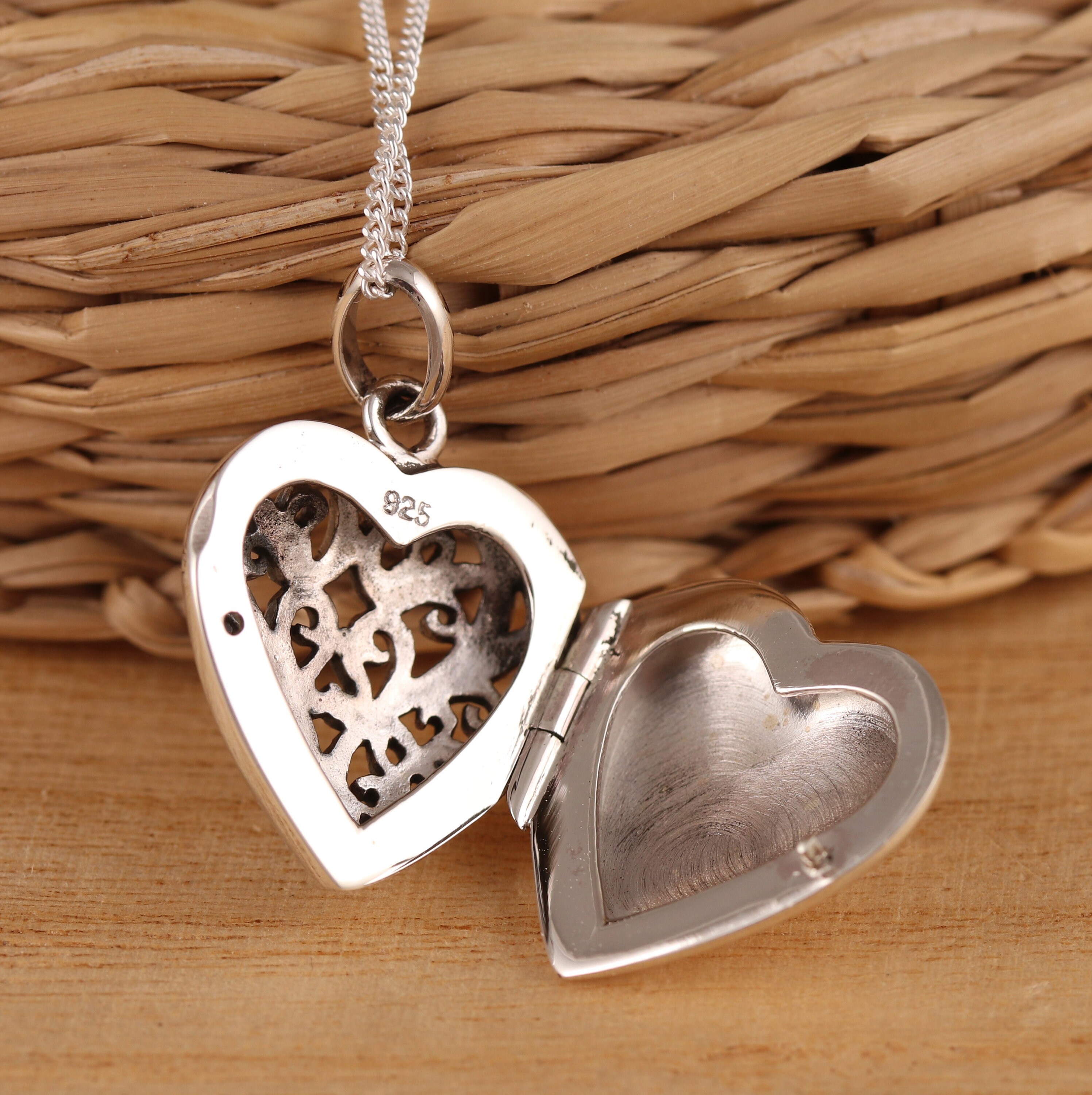 Pendentif Cœur En Argent 925 Plaqué Or - Filigrane 4.5 Cm - Marque Filgold - Neuf Avec étiquettes