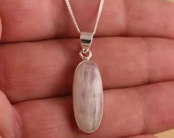 Rainbow Moonstone Solid 925 Sterling Silver Large Oval Pendant Necklace Chain 16-30 Inches Gift Boxed