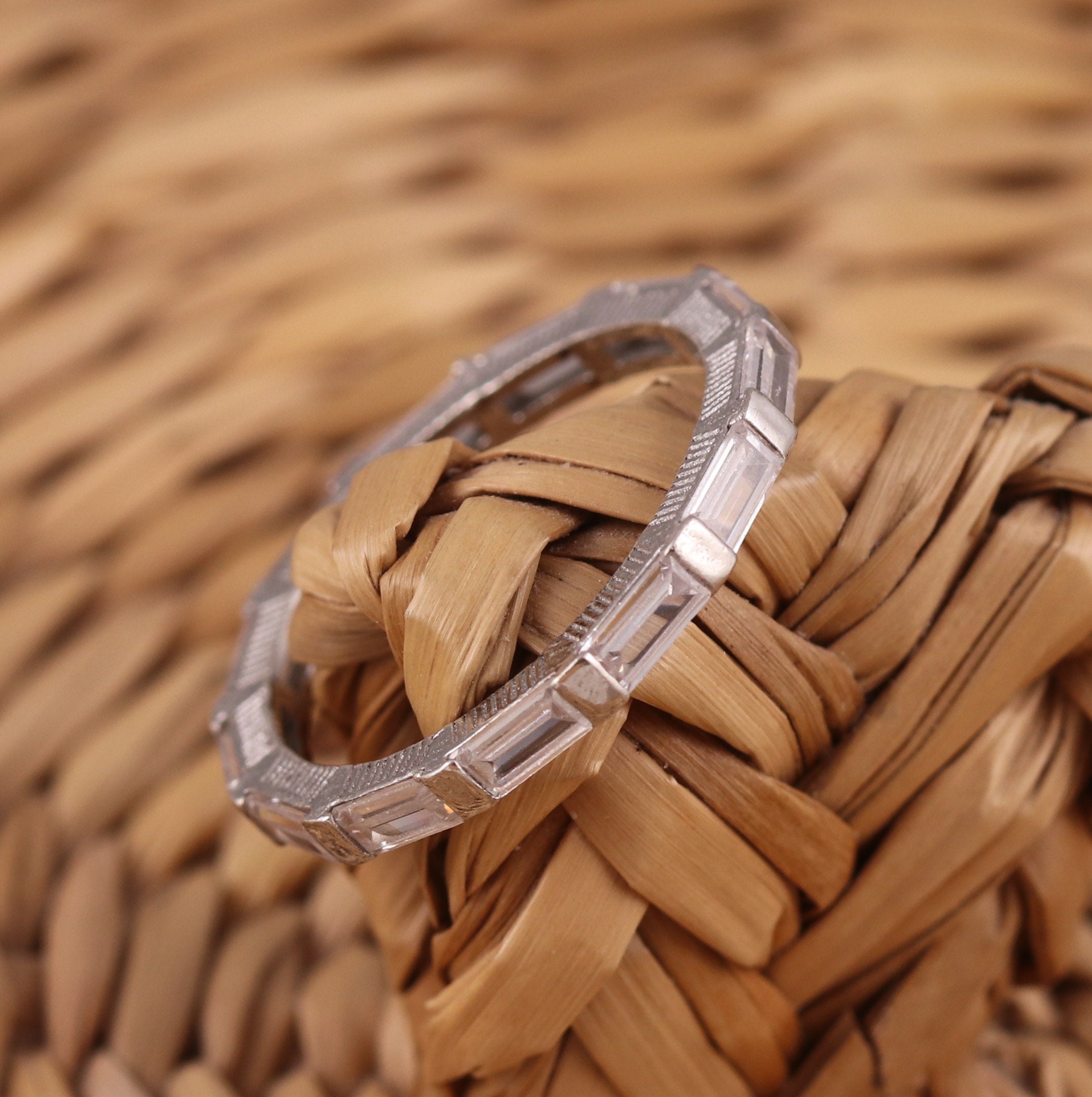 High quality cubic deals zirconia eternity bands