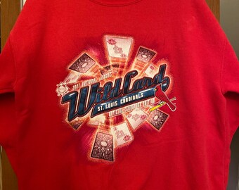 Vintage St. Louis Cardinals 2001 NL Wild Card Crewneck