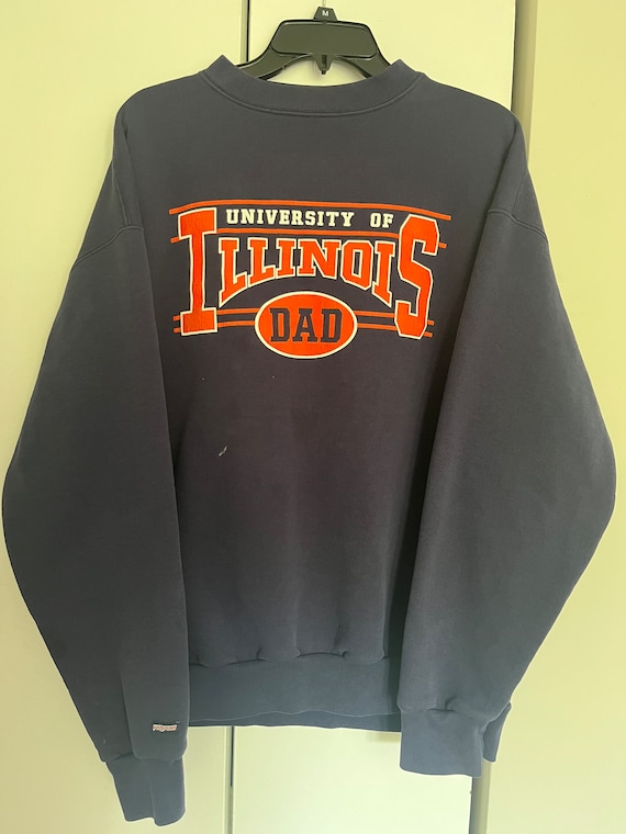 Vintage University of Illinois Dad Sweatshirt*