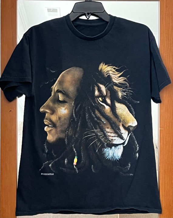 Vintage Bob Marley Lions Mane Short Sleeve Tee - Etsy