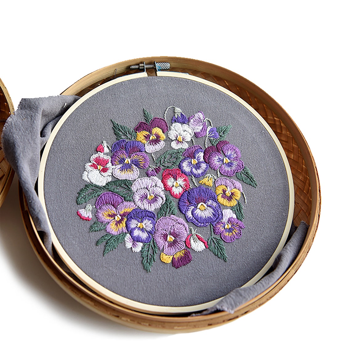 Embroidery Starter Kit with Flower Pattern Embroidery Kit Etsy