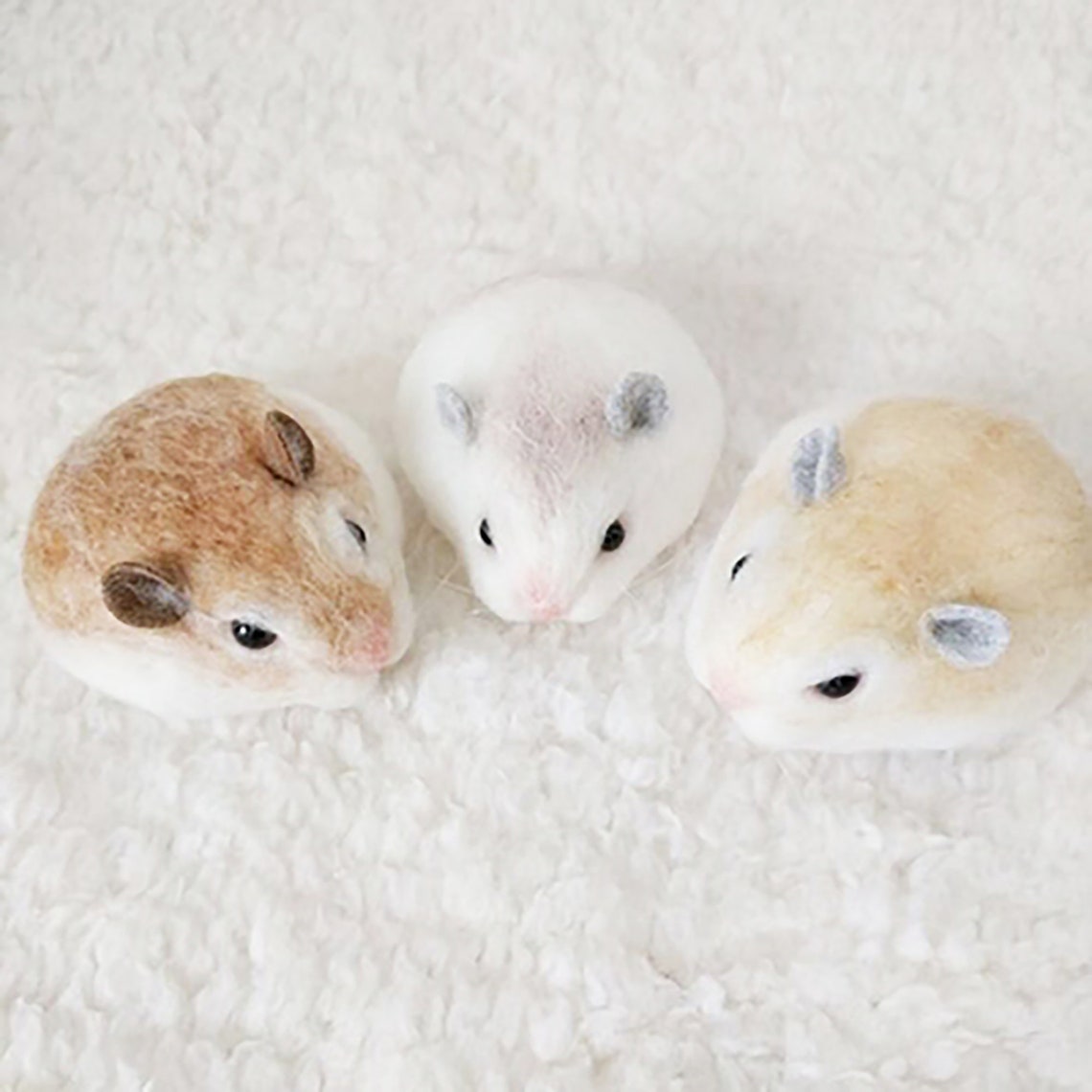 Hamster Felting KitHandmade Needle FeltedBeginner DIY Etsy
