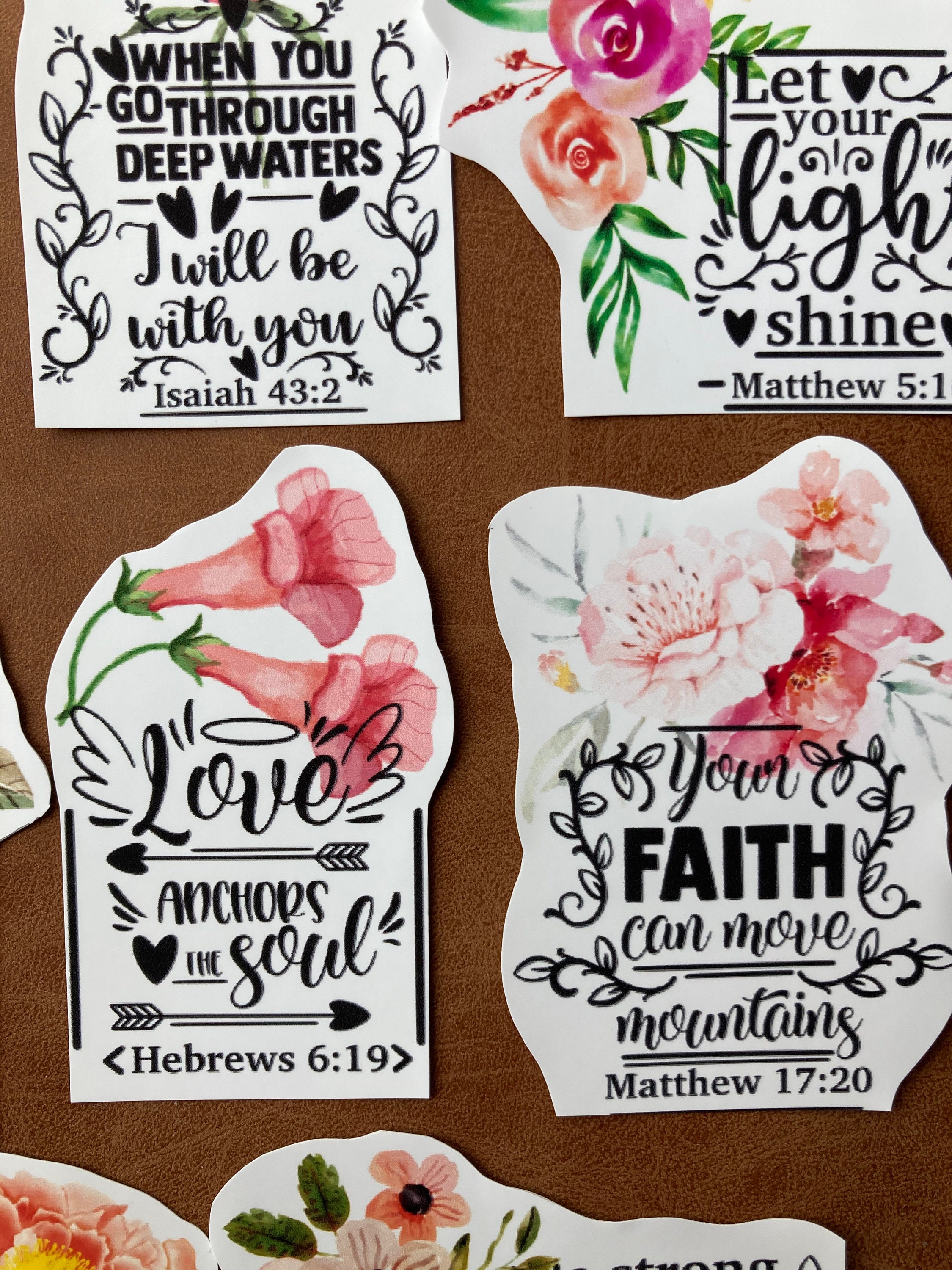 Bible Verse Stickers Scripture Stickers Bible Verse Etsy UK