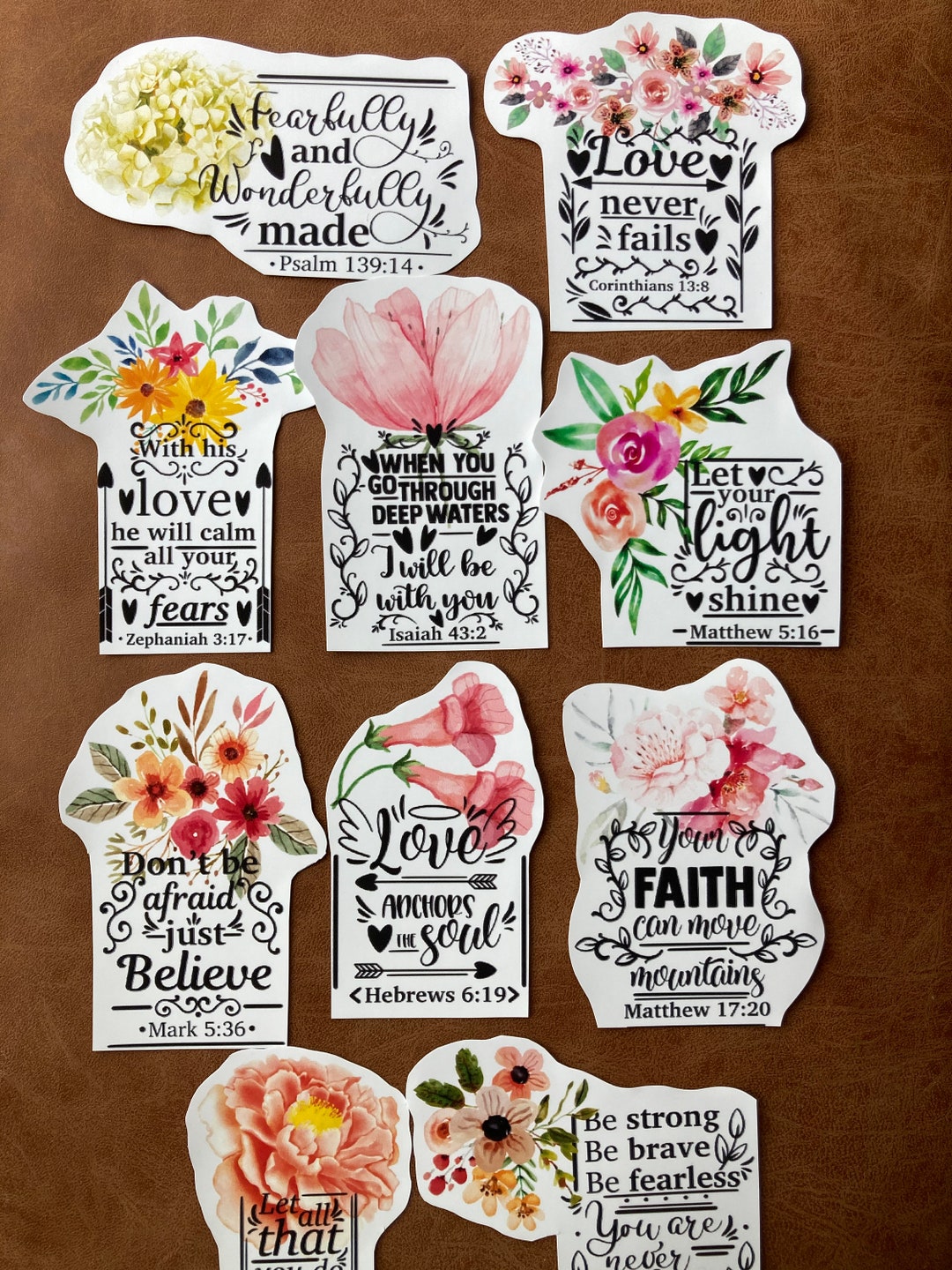 Bible Verse Stickers, Scripture Stickers, Bible Verse Encouraging Gift