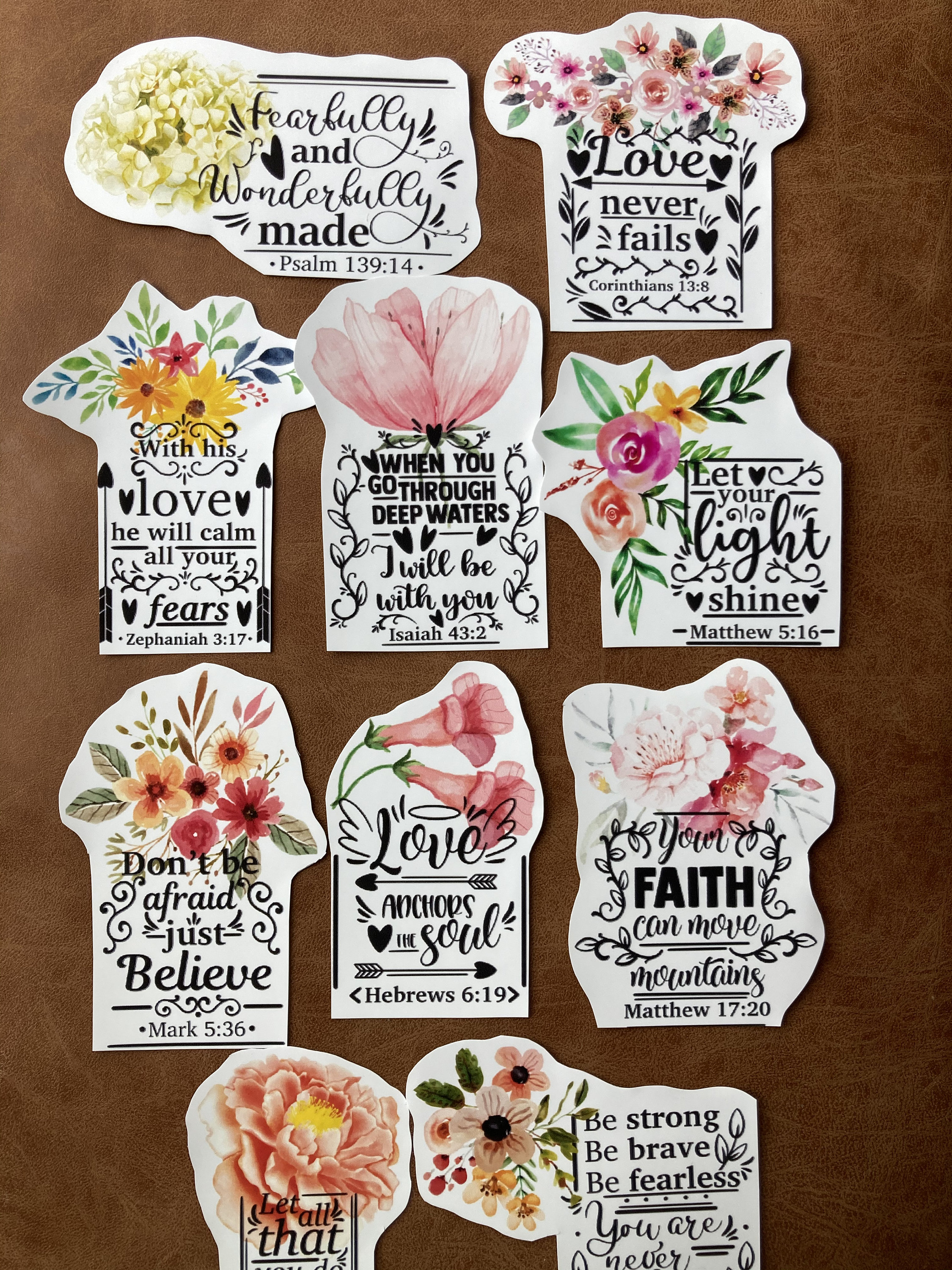 Bible Verse Stickers Scripture Stickers Bible Verse Etsy UK