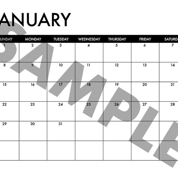 2024 Editable Indesign Calendar Template Etsy