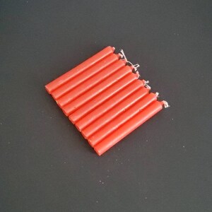 Red Chime Candle Set, Altar Candles, Intention Candles, Set of 10, Colored Spell Candles, Spells,  Ritual, Witchcraft, Witch