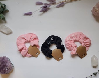 Pastel Goddess Scrunchies  Witchy scrunchie Set, Witch Supplies, Black Owned, Soft, Witch Gift, Pastel Witch