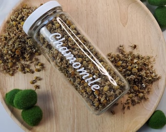 Tarro de manzanilla, 16 oz, Hierbas de bruja, Brujería, Suministros de boticario, Pagano, Wiccan, Herramientas de altar, Hechizo, Bruja bebé