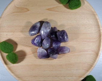 Amethyst Crystals, Tumbled Amethyst , Witchcraft Supplies,  Tool, Divination,  Babywitch, Set of 1