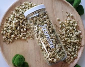 Frasco de jazmín, 473 ml, hierbas de bruja, brujería, artículos de boticario, paganismo, wicca, herramientas de altar, hechizos, bebé bruja