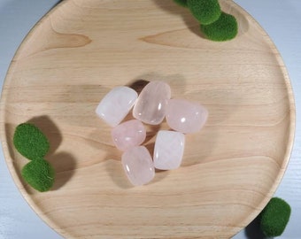 Rose Quartz Crystals, Tumbled Rose Quartz , Witchcraft Supplies,  Tool, Divination,  Babywitch, set of 1