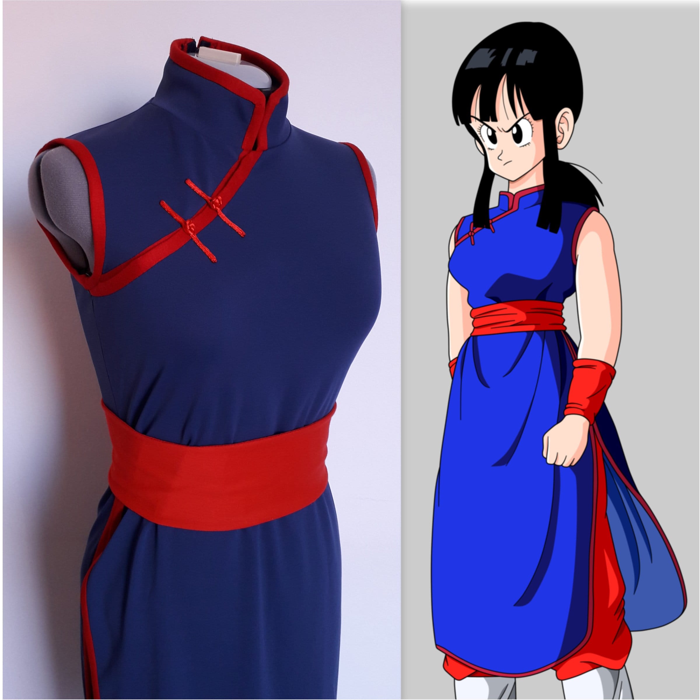 Chi-chi Dragon Ball Cosplay Costume Cheongsam - Etsy Finland