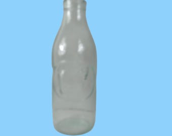 Absolutely Pure Milk Glass 10.5" Bottle Made In Italy Farmhouse Vintage