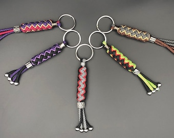 Paracord Schlüsselanhänger - Sinnet Weave mit Stahlbeads