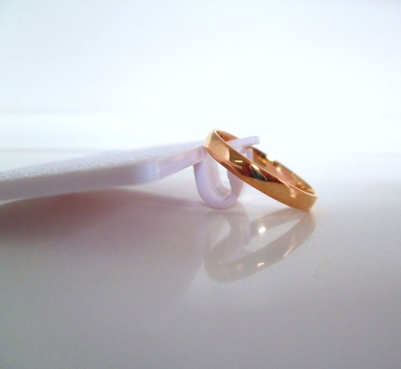 Vintage 1950's 22ct Yellow Solid Gold Wedding Tex… - image 3