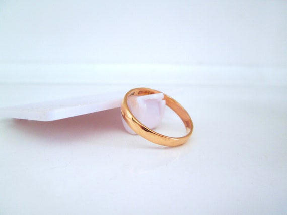 Vintage 1950's 22ct Yellow Solid Gold Wedding Tex… - image 1