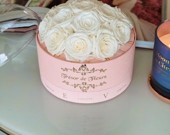 White Roses Tresor Pink Box