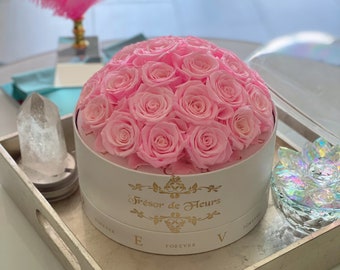 Pink Roses Tresor White Box