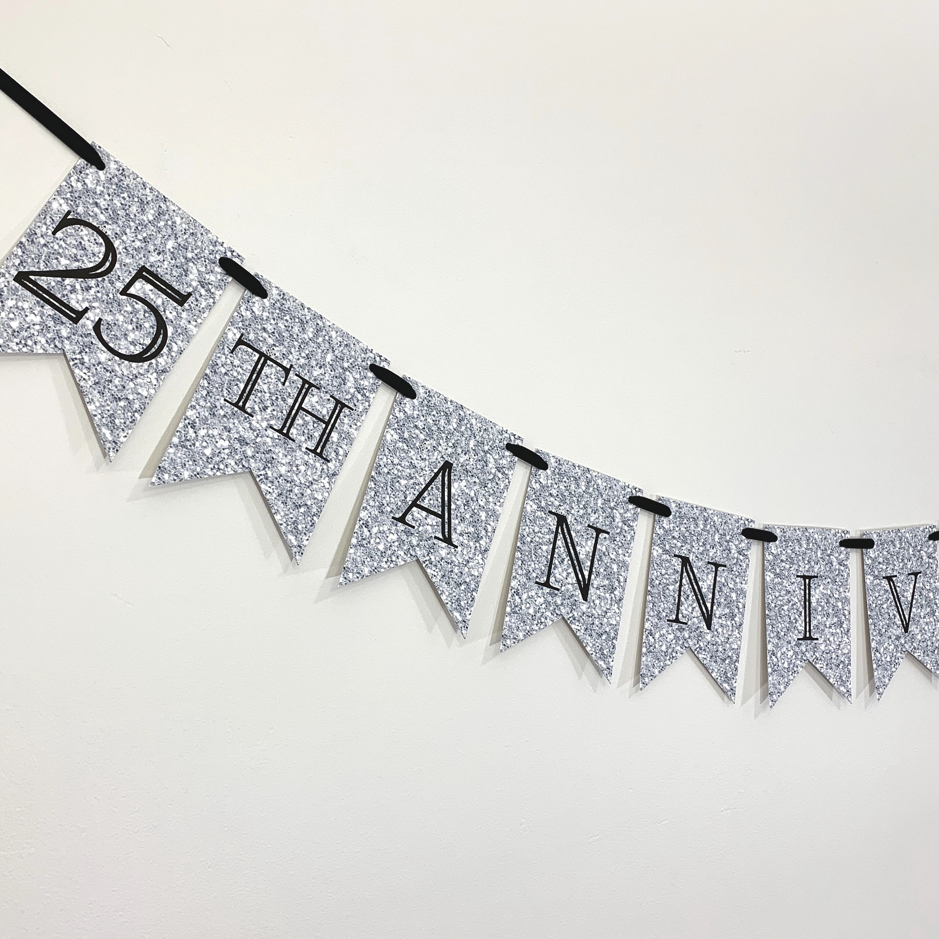25th Wedding Anniversary Themed Party Banner Etsy
