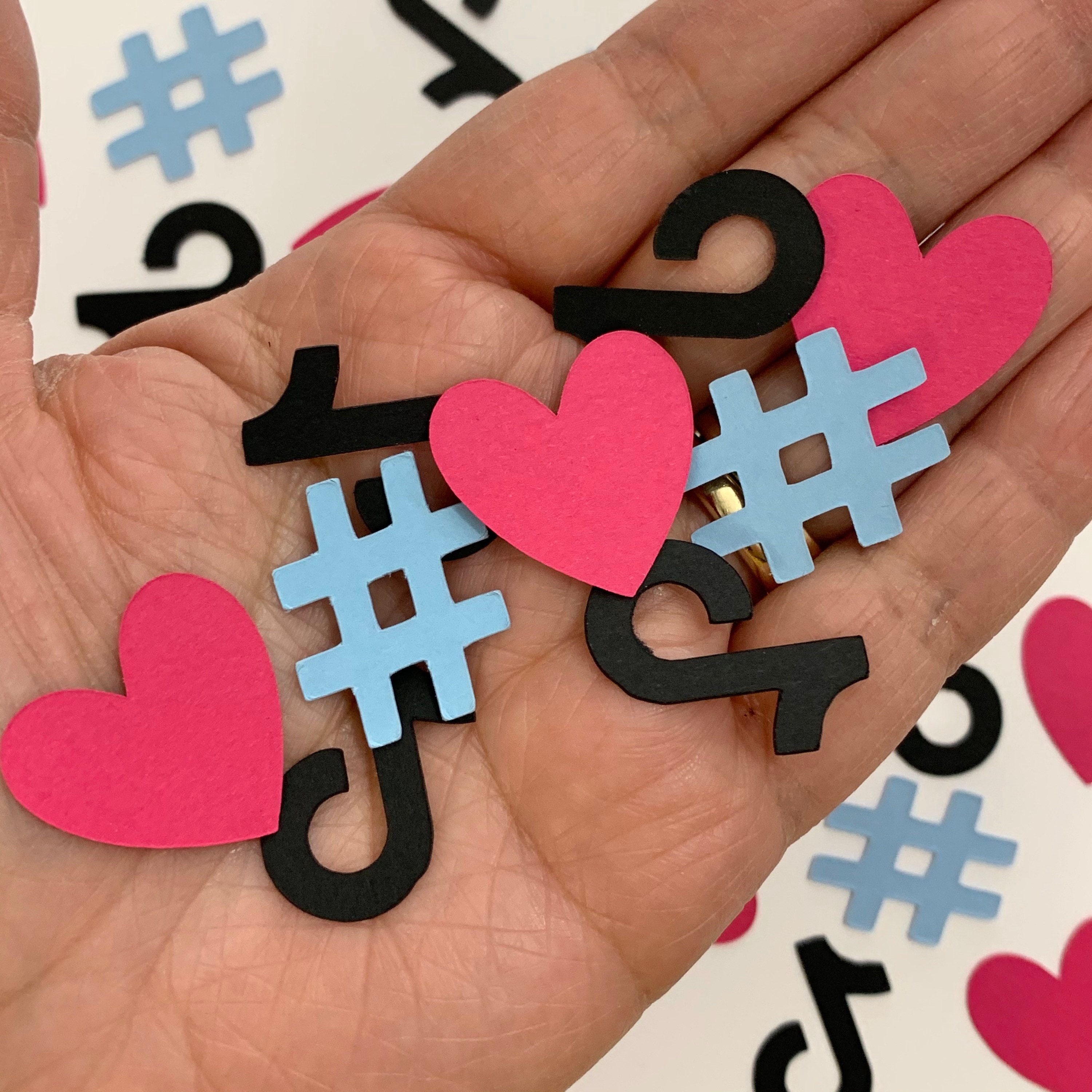 TikTok Themed Confetti Etsy