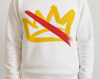 No Kings in America PNG |Anti Trump Crown Symbol |Anti MAGA Political Protest Design |Nope Kings Graphic |Minimalist Anti-Authority Clipart