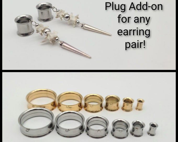 Stainless steel double flare plug upgrade