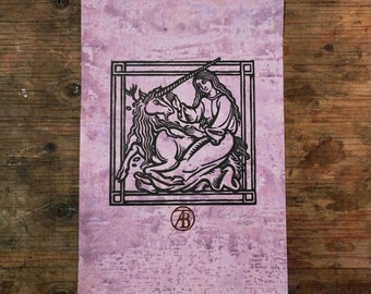 Virgo et Unicornis (Maiden and unicorn) - Limited edition print