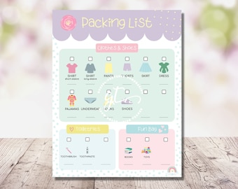 Packing List Print Etsy