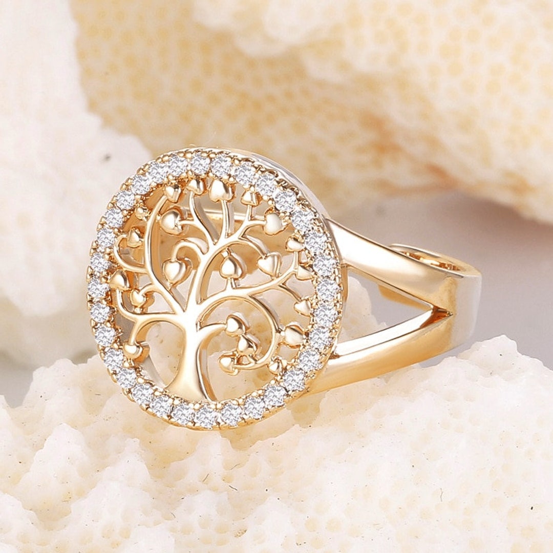 Tree of Life Ring Silver Tree of Life Ring Gold Tree of Life Etsy