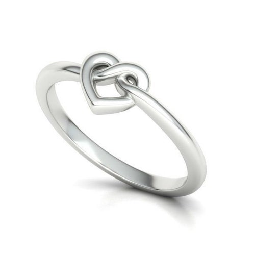 Infinity love knot Band, love knot ring, twisted love band, twisted love band, II Gold 10K 14K 18K Platinum II Woraux Jewelry shops