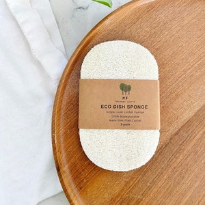 3 Pack Eco Dish Sponges for DishWashing | Eco Friendly | Zero Waste | Plastic Free | Sustainable Compostable Sponges