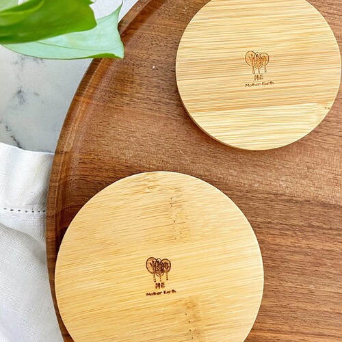 Solid Bamboo Mason Jar Lids Etsy