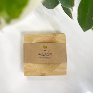 Bamboo Square Soap Dish Zero Waste Soap Saver