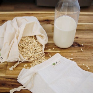 hemp nut milk bag organic zero waste plastic free