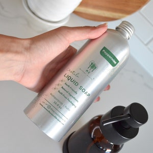 All in One Liquid Castile Soap: Zero Waste, Multipurpose - Citrus or Peppermint