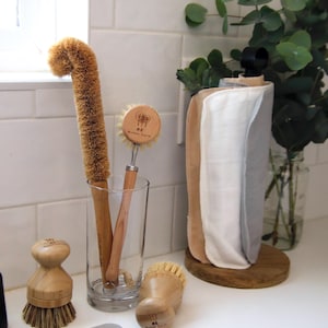 4 Pack Multipurpose Wood + Plant Fiber Cleaning Brushes